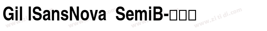 Gil lSansNova  SemiB字体转换